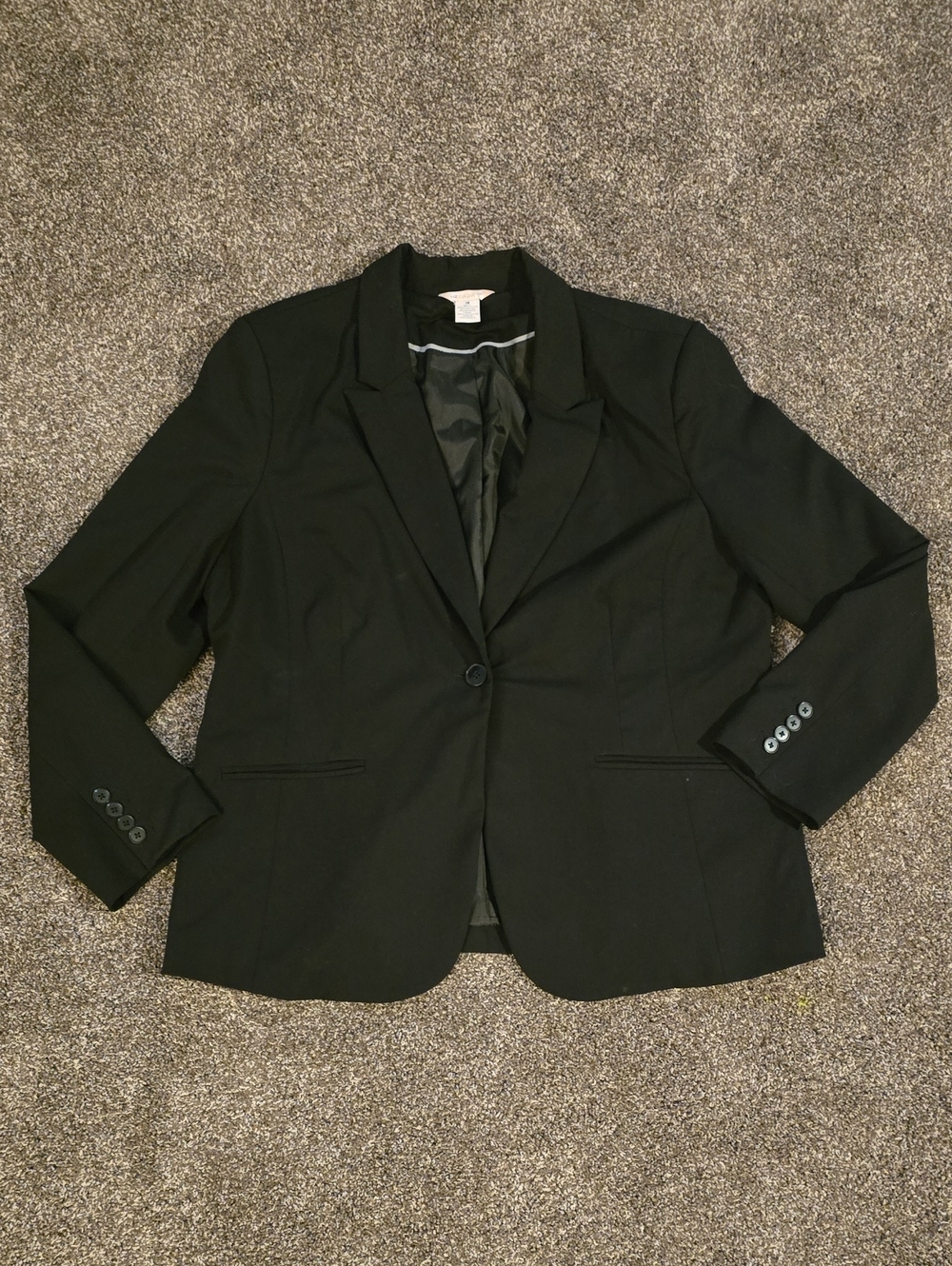 Liz Claiborne Black Single-Button Women's Blazer